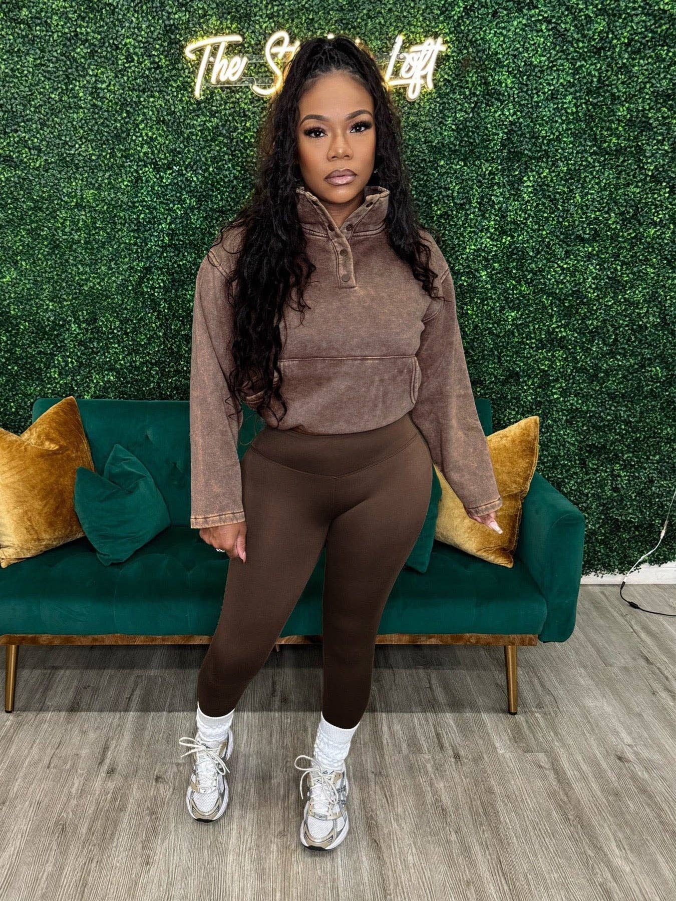 MB Fashion Wholesale - Wholesale Lounge Set - Women's - MB FASHION Fleece Pullover and High-Waist Leggings Set 40698