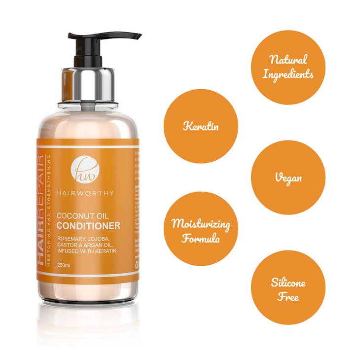 Hairworthy – wholesale Hårbalsam – Hårreparation kokosolja balsam