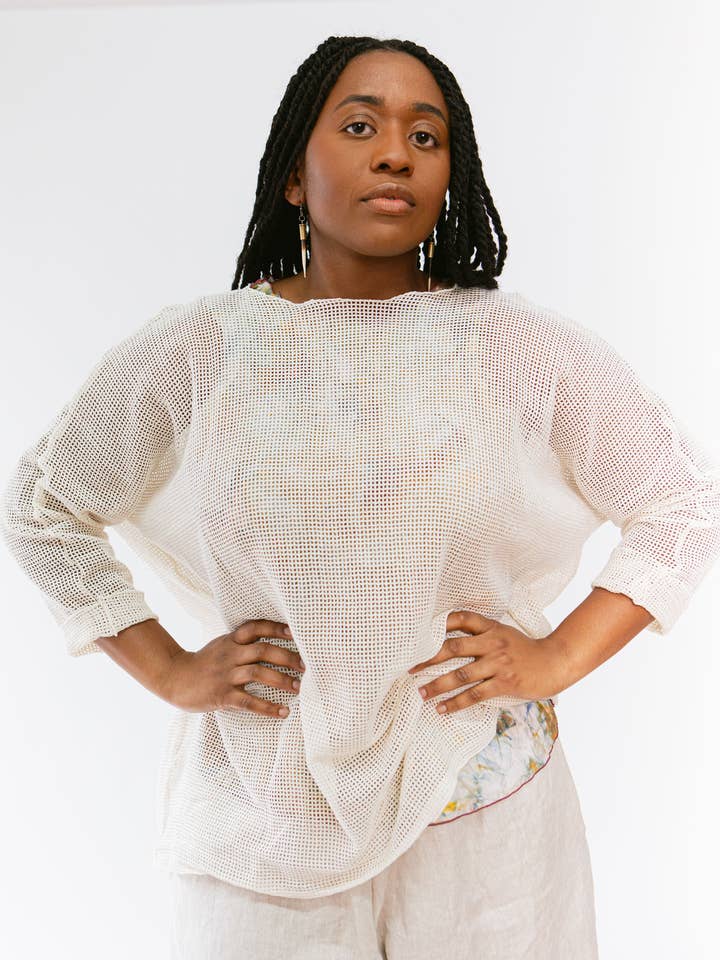 Hitch Top, Cream for wholesale by Megan-Ilene