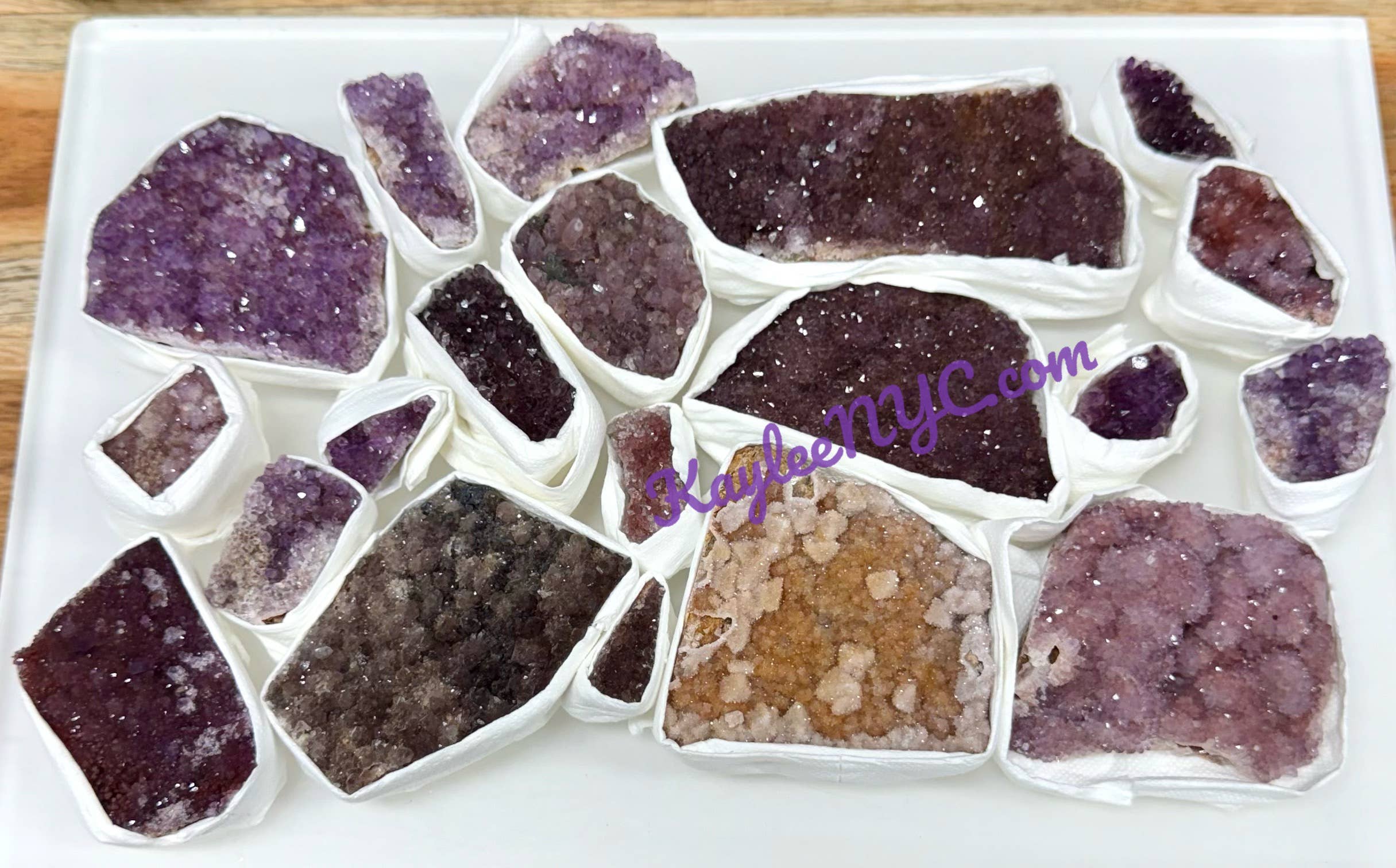 KayleeNYC - Wholesale Spiritual Stone/Crystal - 2 lb Natural Amethyst Cluster from Turkey Raw Crystal3