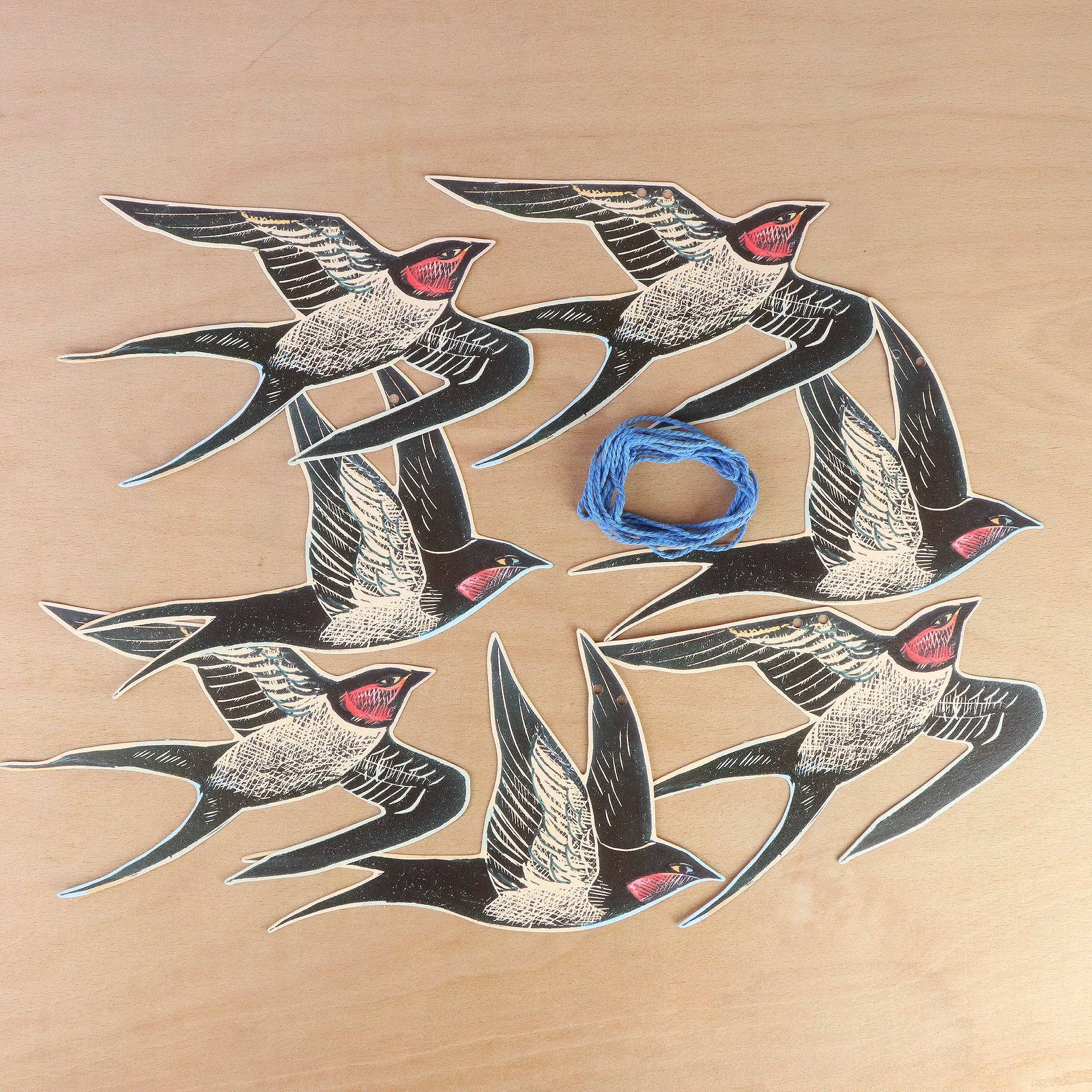 Art Angels - Wholesale Bunting/Garland - Cornish Swallows Garland1