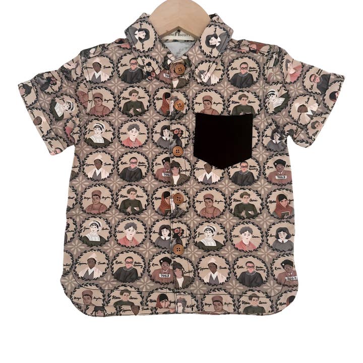 Scotty Button Up | Girl Power | Bambú para venta al por mayor de Sadie Scott