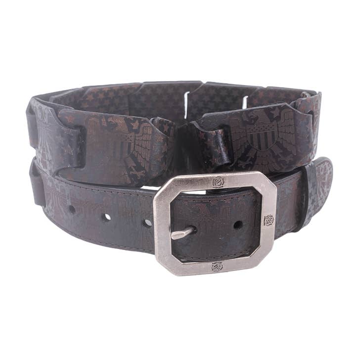 CEINTURE EN CUIR PLEINE FLEUR WAR EAGLE XV pour la vente par TODD BLOOM