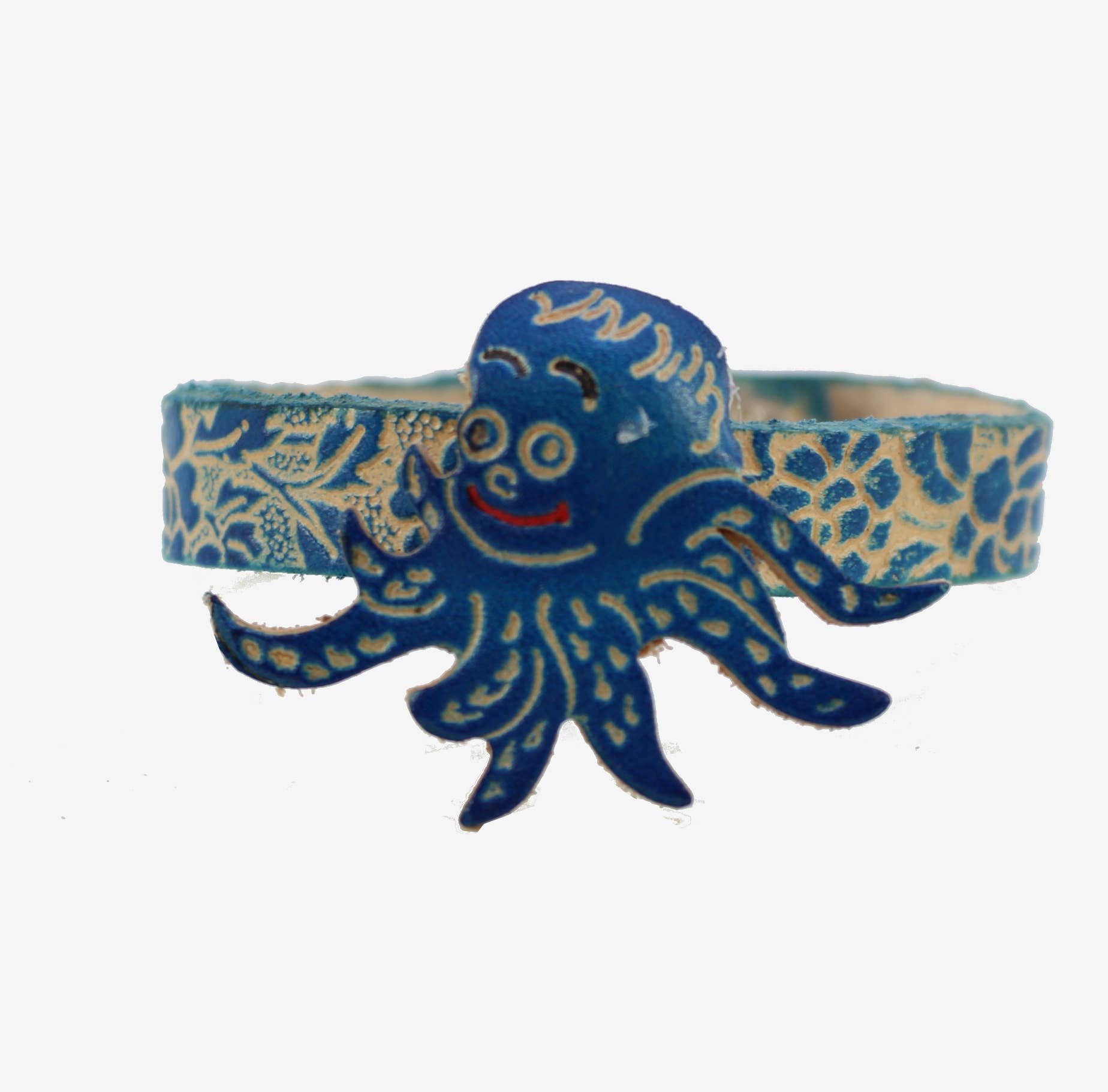 Sunflower Handmade leather inc - Wholesale Bangle Bracelet - Br354 Handmade Leather Octopus Bracelet1
