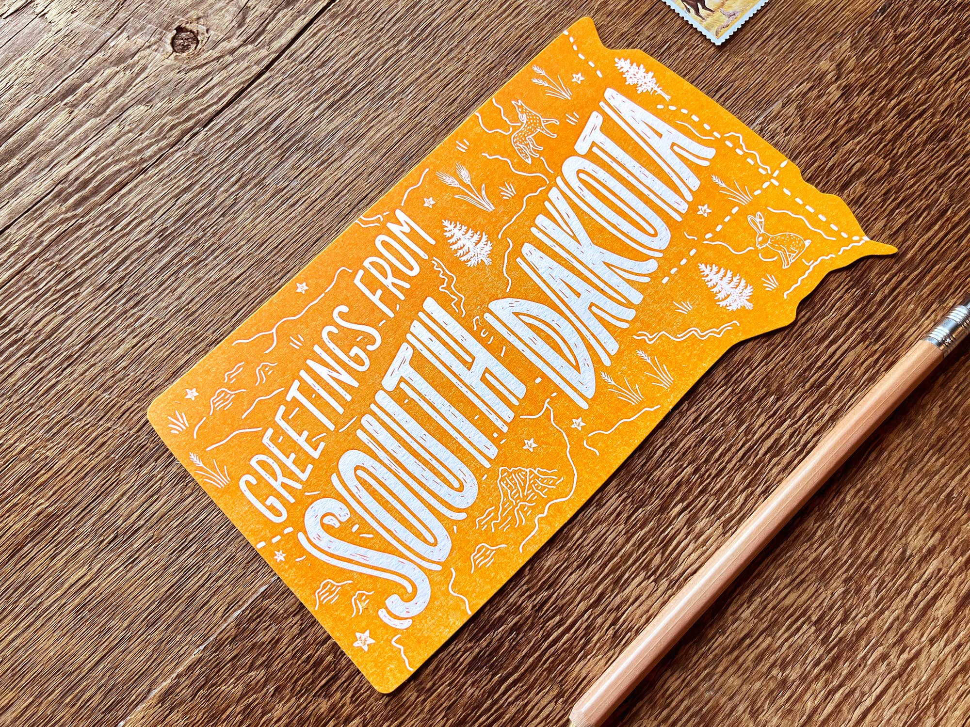 Noteworthy Paper & Press - Vendita all'ingrosso Cartoline - Cartolina dello stato del Dakota del Sud2