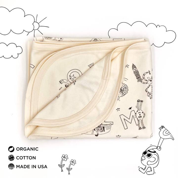 The MoMeMans - Wholesale Bedding Blanket - Kids & Baby - Organic Cotton Baby Blankets7