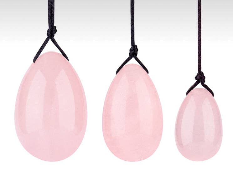 Eco Period - Wholesale Spiritual stone/crystal - Love Stone Yoni Egg Set of 3 - Rose Quartz3