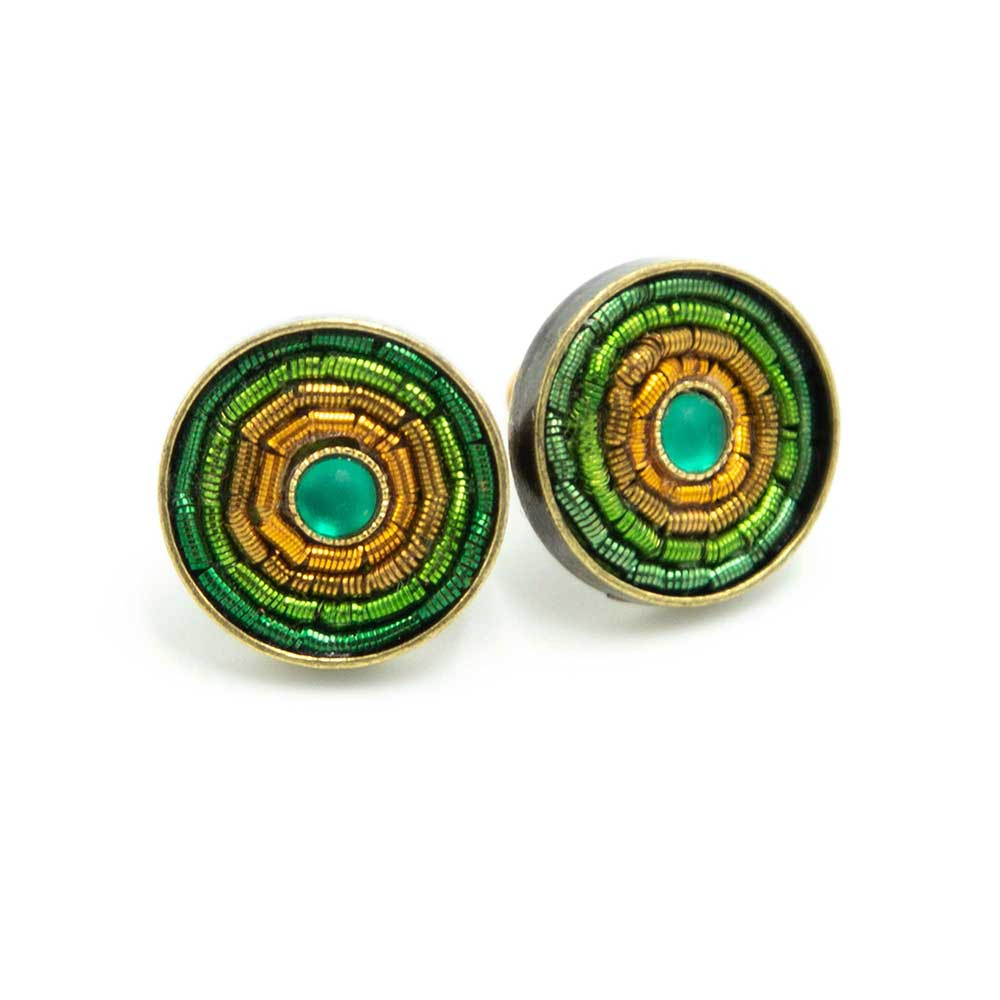 Sergio Engel jewellery – Brincos de pino por atacado – Brincos coloridos antigos Índia 0427