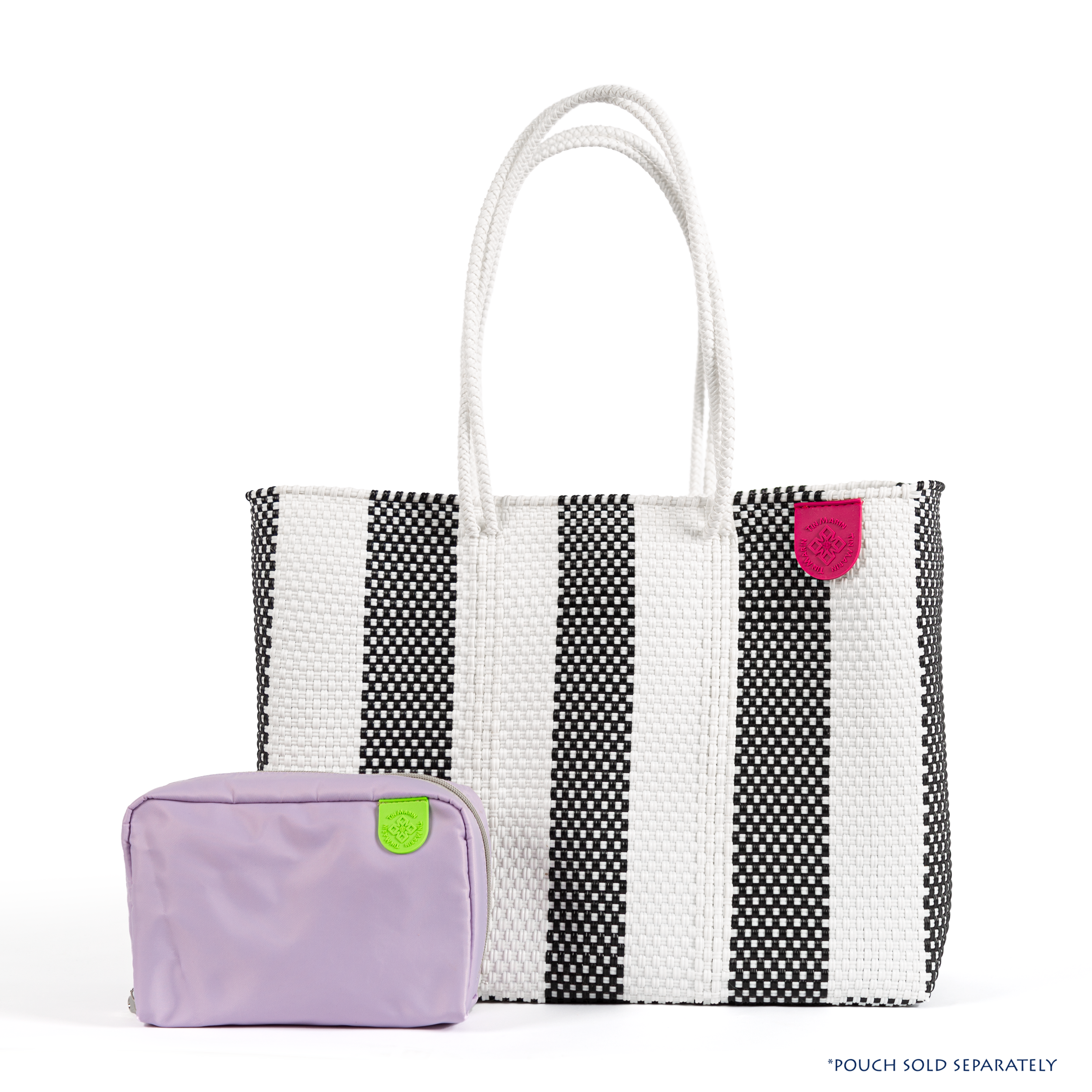 Tin Marin - Wholesale Tote Bag - Women's - Zebra Recycled Plastic Beach Woven Super Tote5