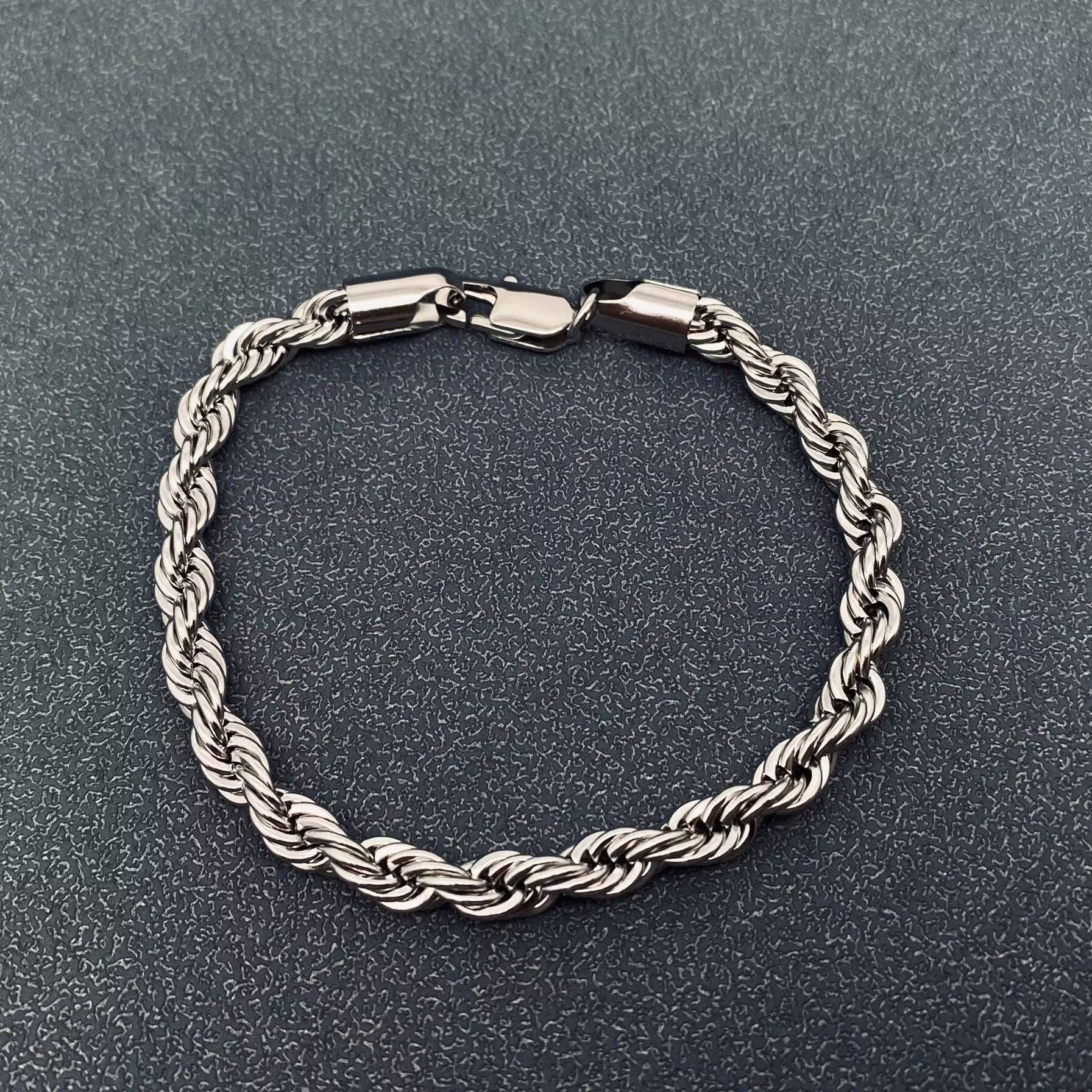 Mio Queena - Wholesale Link & Chain Bracelet - 18K Gold-plated Twist Chain Stainless Steel Bracelet - MJ/BC0