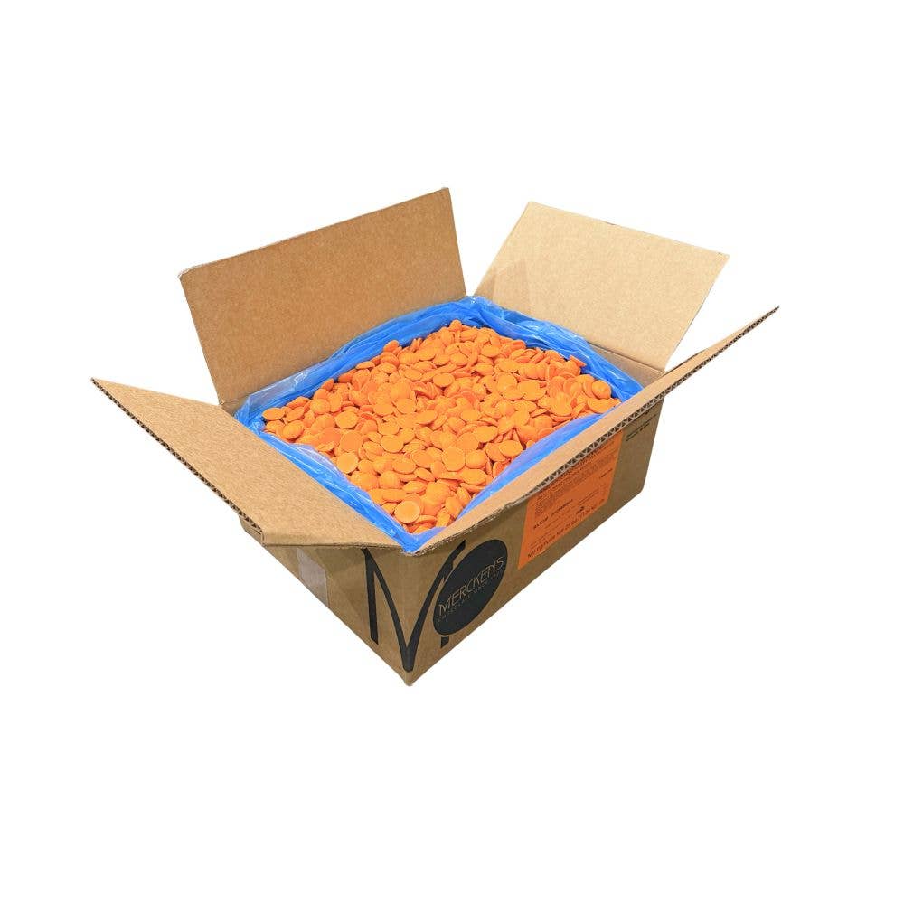 Candy In Bulk - Wholesale Chocolate - Merckens Orange Vanilla-Flavored Candy Coating & Melting Wafers – Bulk Value Bag3