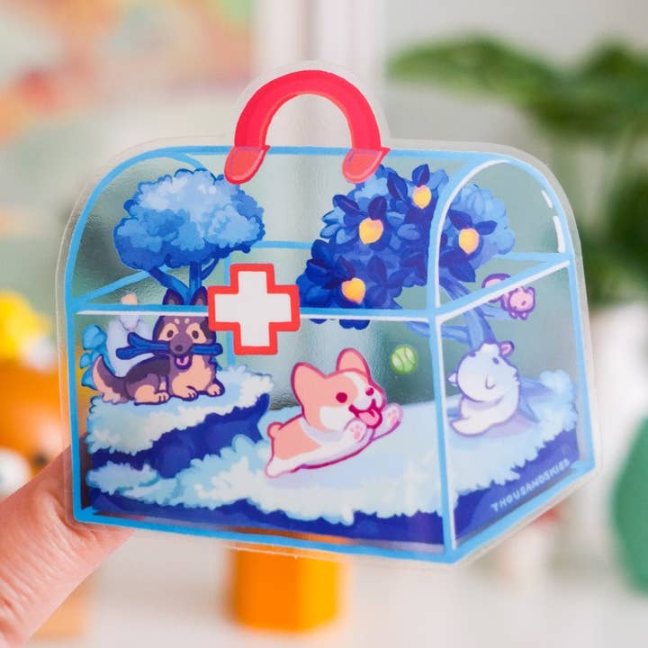 Pegatina de vinilo (transparente) Kit First Woof para venta al por mayor de Thousand Skies