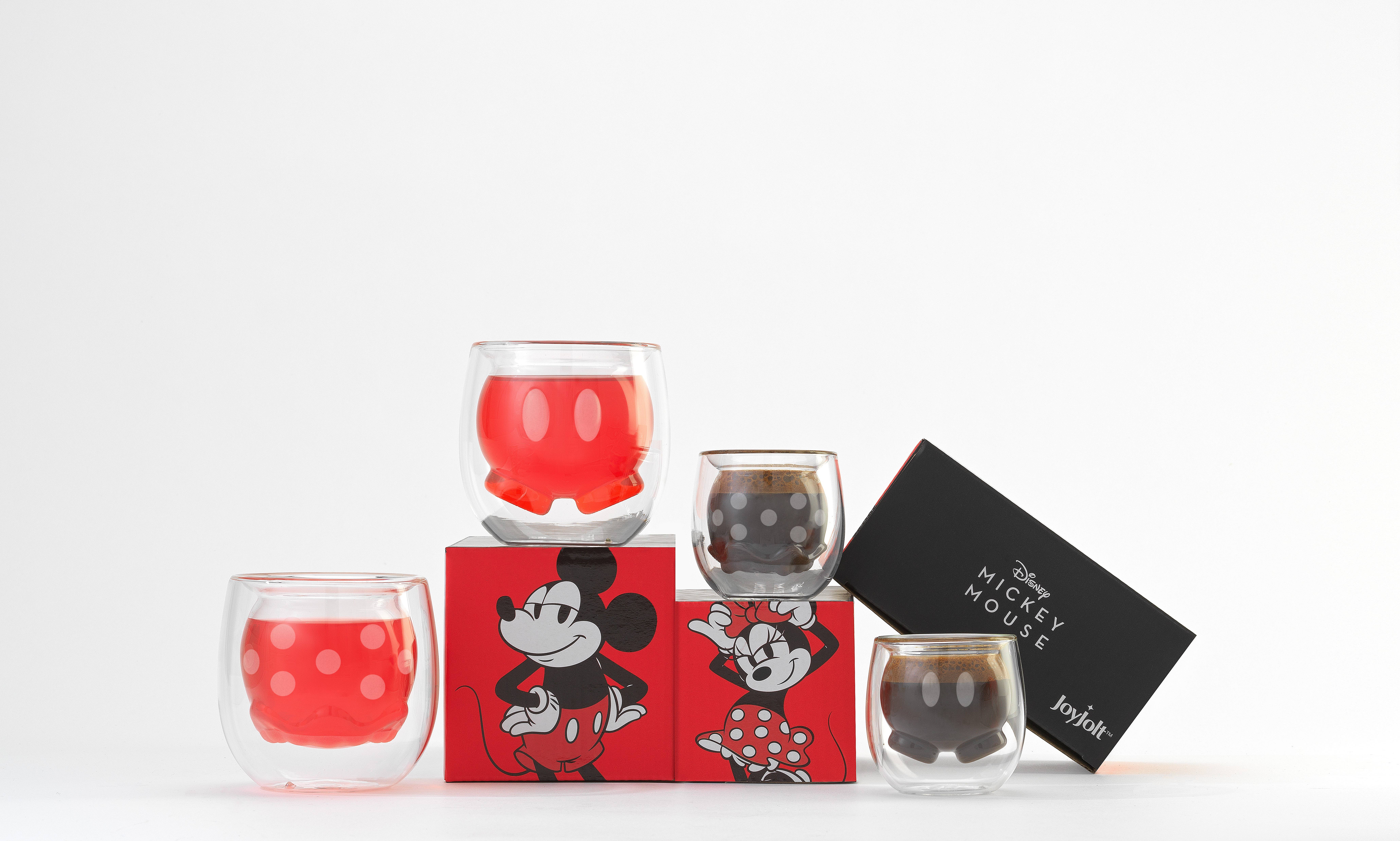 JoyJolt - Wholesale Coffee Mug - Disney Mickey Pants & Minnie Skirt - Double Wall Coffee Mugs1