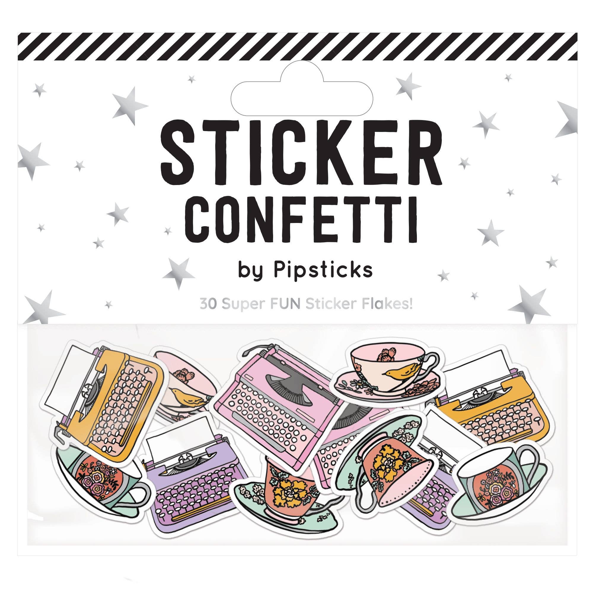 Pipsticks - Wholesale Sticker - Tea & Type Sticker Confetti0