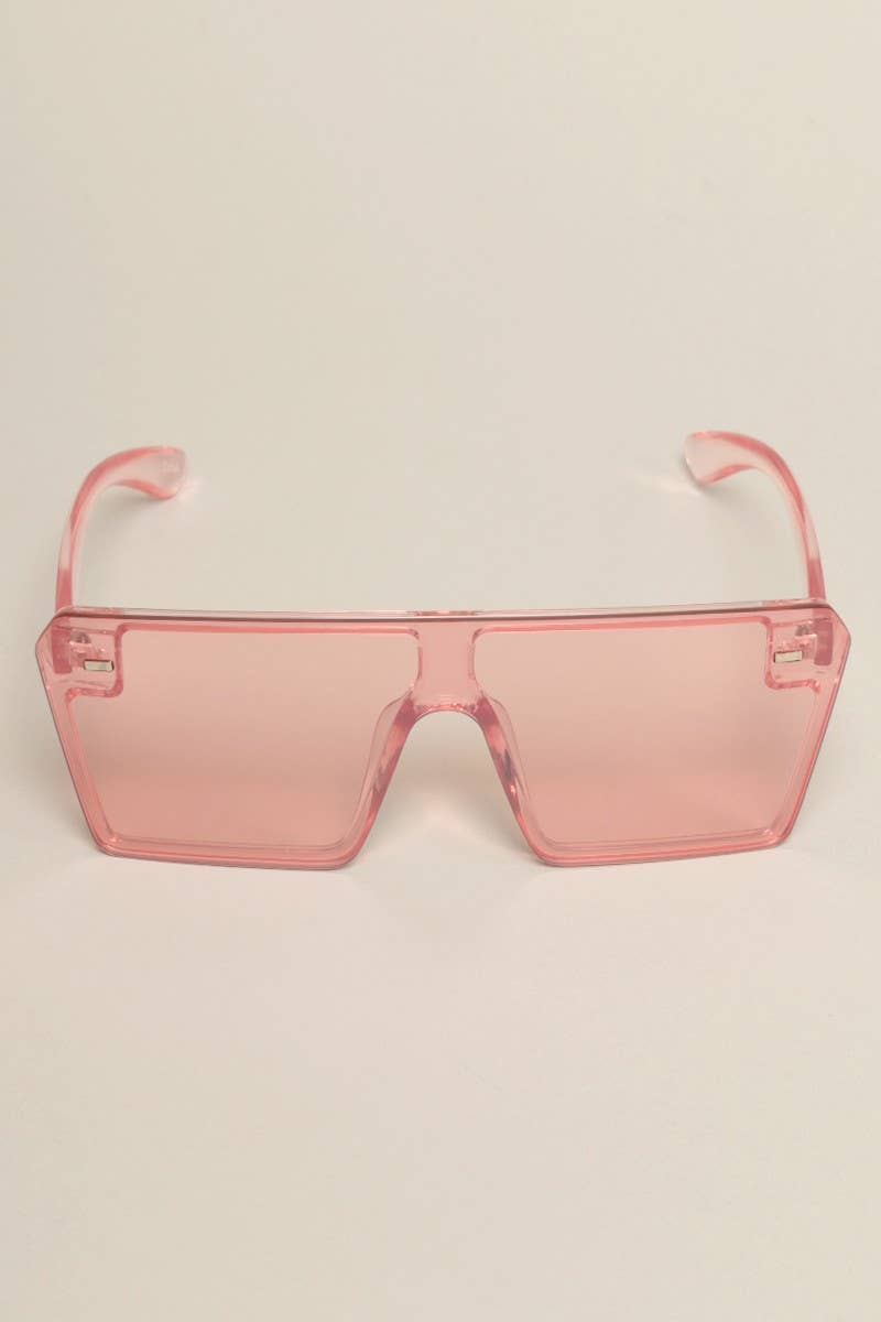 12 VERSCHILLENDE KLEUREN Uniseks transparante zonnebril met platte bovenkant voor groothandel op Faire7