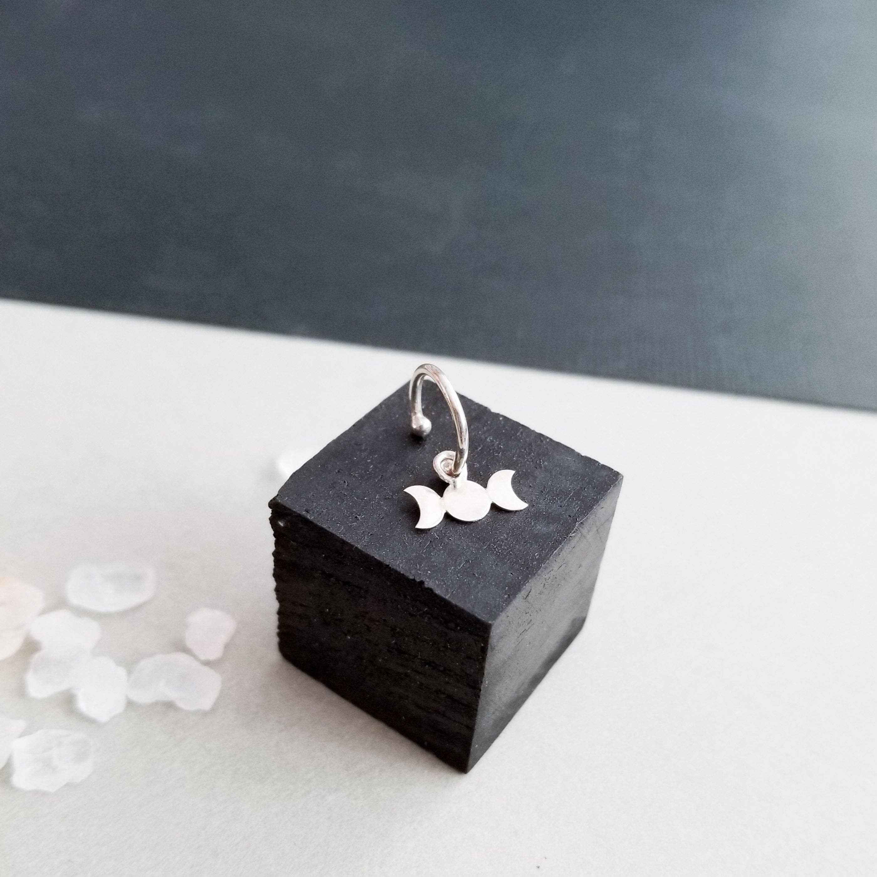 Inchoo bijoux inc - Vente Anneau à lèvre - Anneau de lèvre pendante phase de lune6