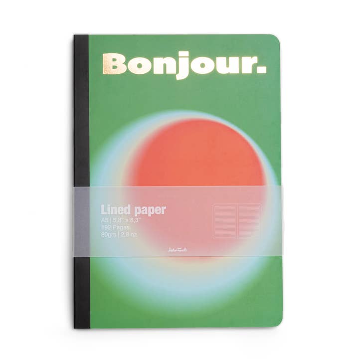 GREEN BONJOUR A5 NOTEBOOK HF for wholesale by Helio Ferretti