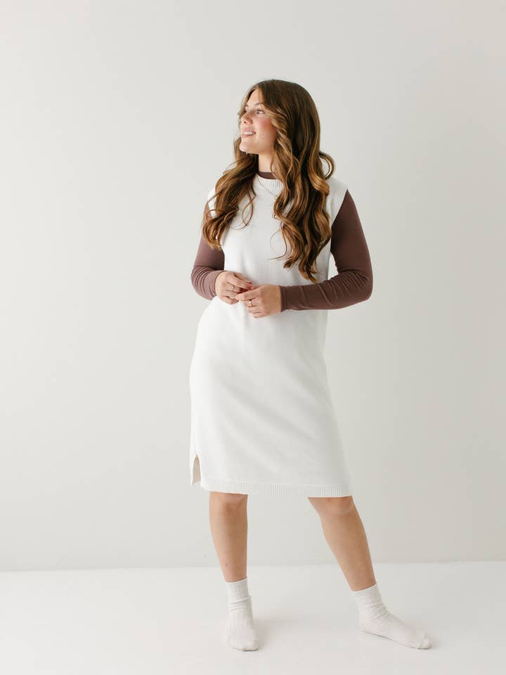 'Ashton' Cotton Sweater Dress for wholesale by The Main Street Exchange