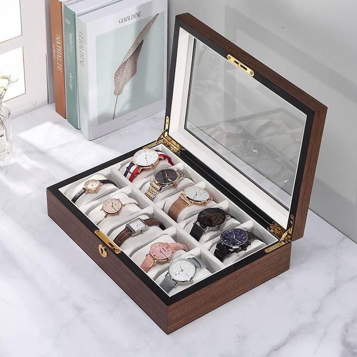 Royaume de la Boîte – wholesale Jewellery box/organiser – Precious Wood Watch Box - Walnut