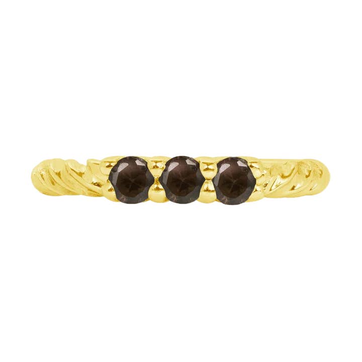 3 Prong Filigree Seamless Ring – 14K Gold Cup & Divot Design for wholesale by Piercing-zone