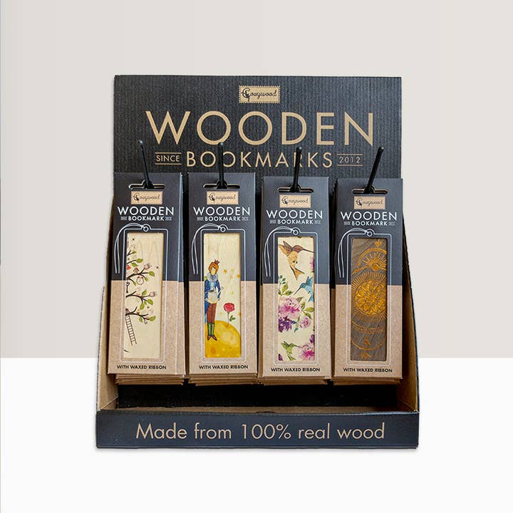 Cozywood - Wholesale Bookmark - Thousands in the sky Wooden Bookmark5