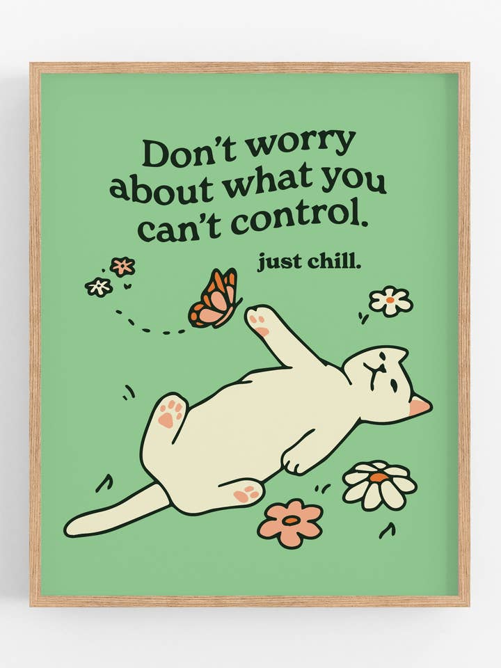 Just Chill Print for wholesale by Kira Cyan