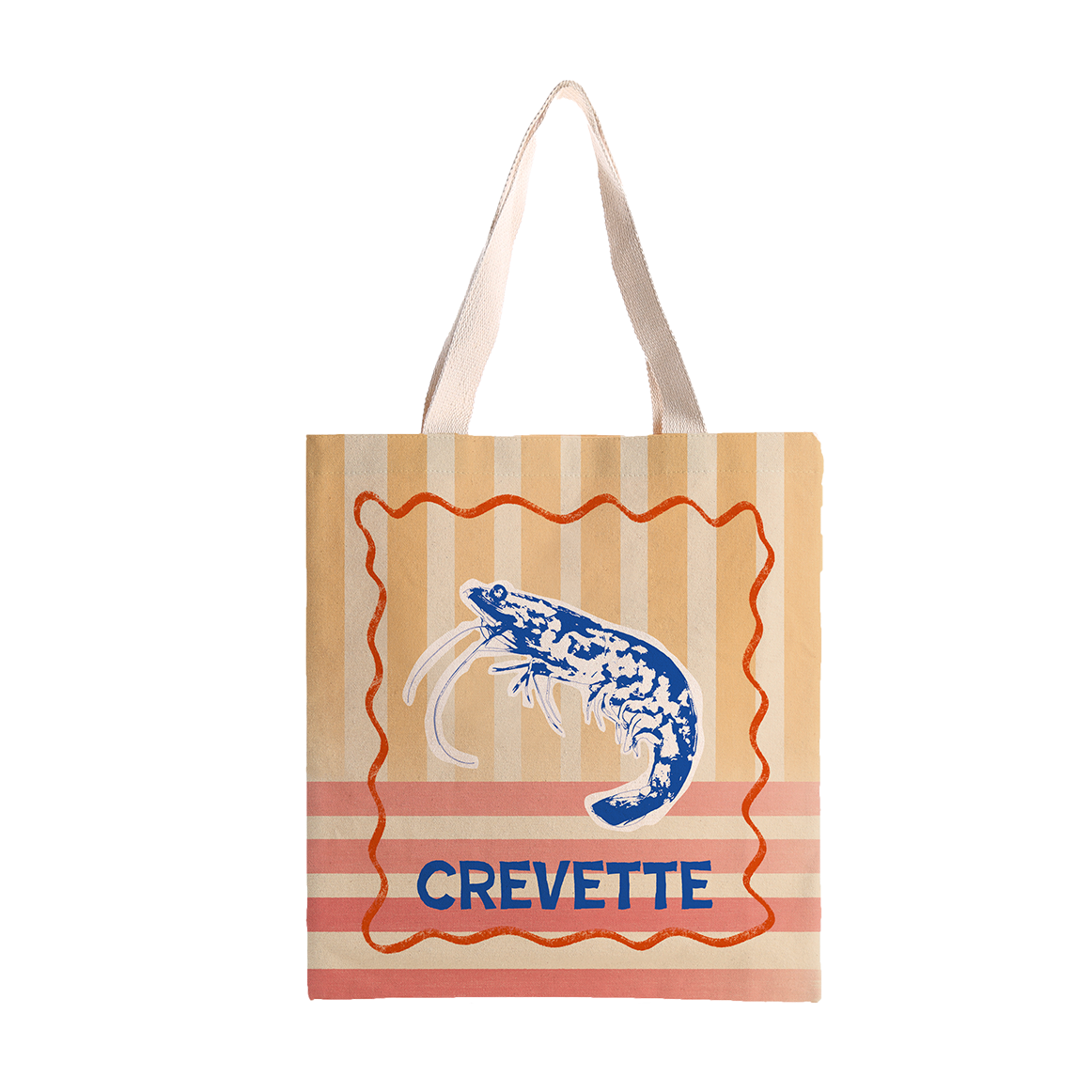 Coast and Valley - Wholesale Tote Bag - Unisex - 100% cotton shrimp tote bag1
