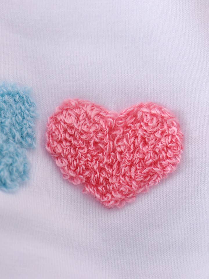 Mom & Co. - Vente Barboteuse – bébé - Barboteuse à volants avec broderie d'ours bleu2