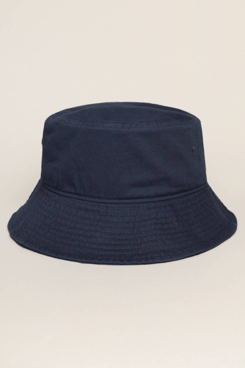 Fashion City - Wholesale Bucket Hat - Unisex - Solid Color Cotton Bucket Fisherman Hats9