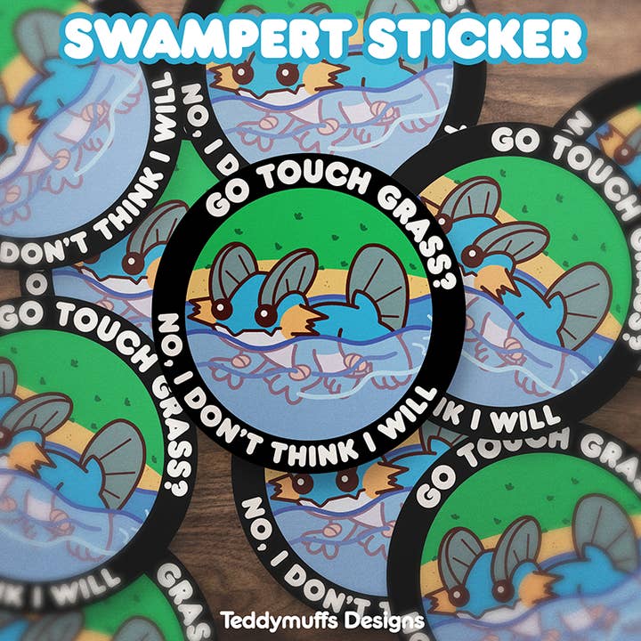 Autocollant Laggron | Pokémon pour la vente par Teddymuffs Designs