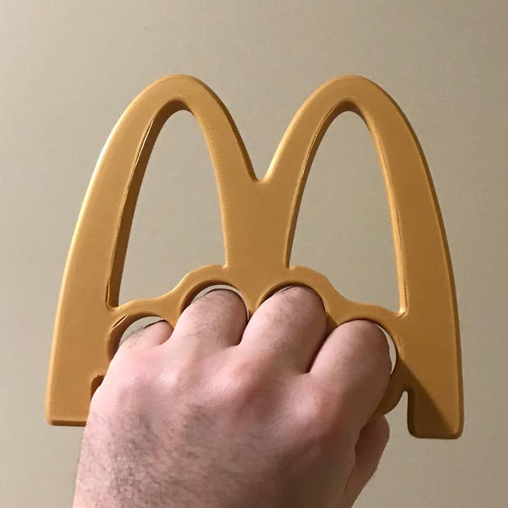 McKnuckleDuster / 3D Printed / Hex3D / Paperweight / Display for wholesale by Charles Prints