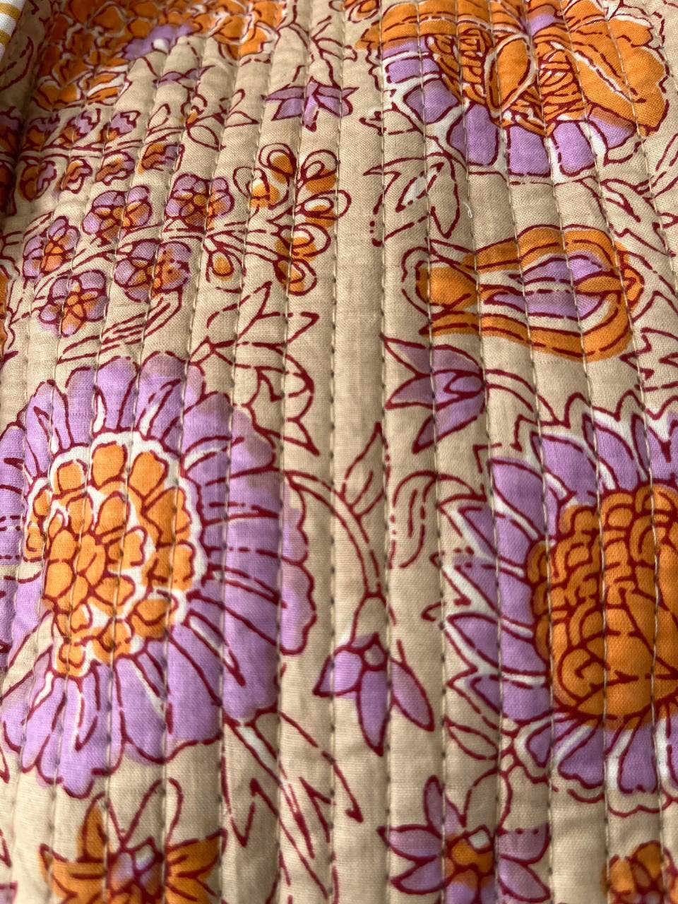 Bhawana Handicrafts - Wholesale Tote bag – Women's - Hand Block Printed Women Travel Bag Cotton Quilted Carry Bag2