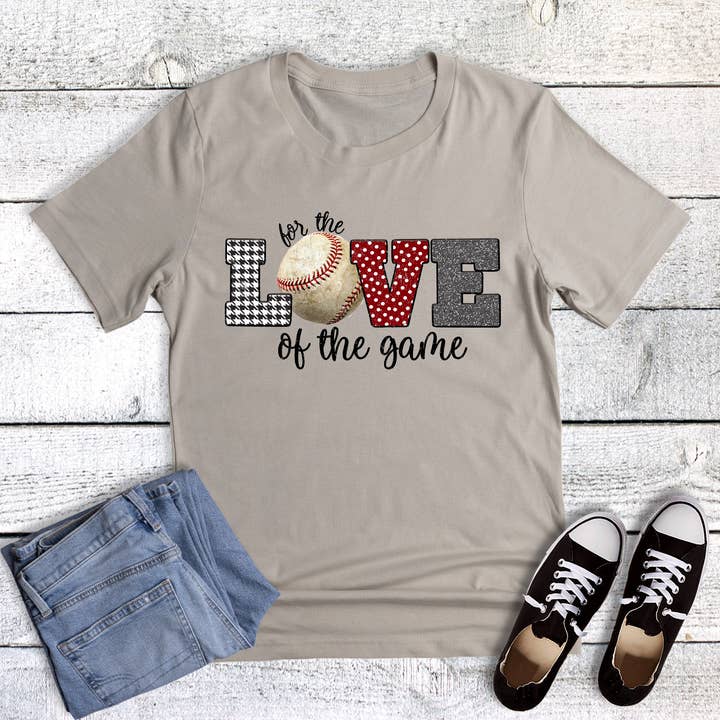 Baseball For the Love of the Game Graphic Tee for wholesale by Dust and Roots