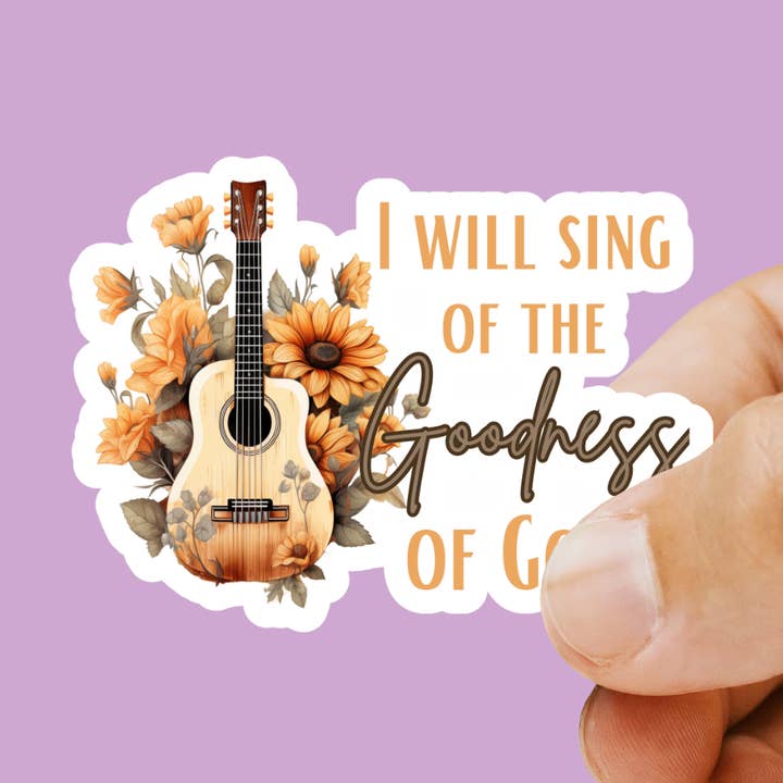 Goodness of God Christian Sticker for wholesale by Love Ann Joy Apparel, LLC