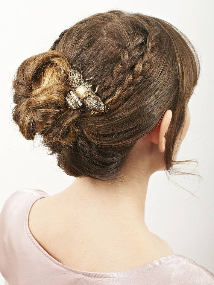 Broche y broche con forma de insecto de ópalo dorado para venta al por mayor de Rosie Fox