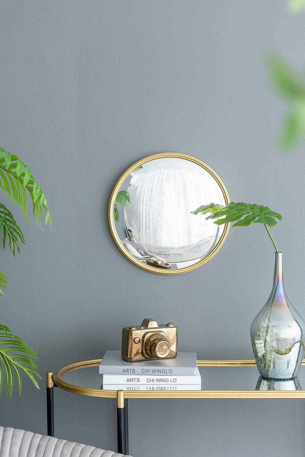 A&B Home Group Inc. - Wholesale Wall Mirror - D15" Gold Frame With Convex Glass2