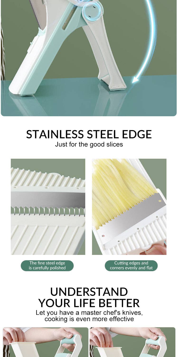 VIGOR - Wholesale Kitchen Tool/Gadget - Pro Chef 5 In 1 Cutter Kitchen Multifunction Vegetable Chopp8