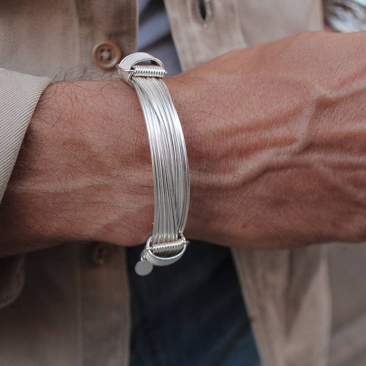 BRACELET ARGENT MAXI KNOT pour la vente par Hippie Crew