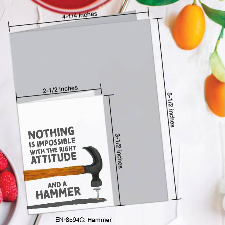 Printed Canvas - Vendita all'ingrosso Biglietti di auguri generici - Martello, Biglietto di Auguri (#8594C)1