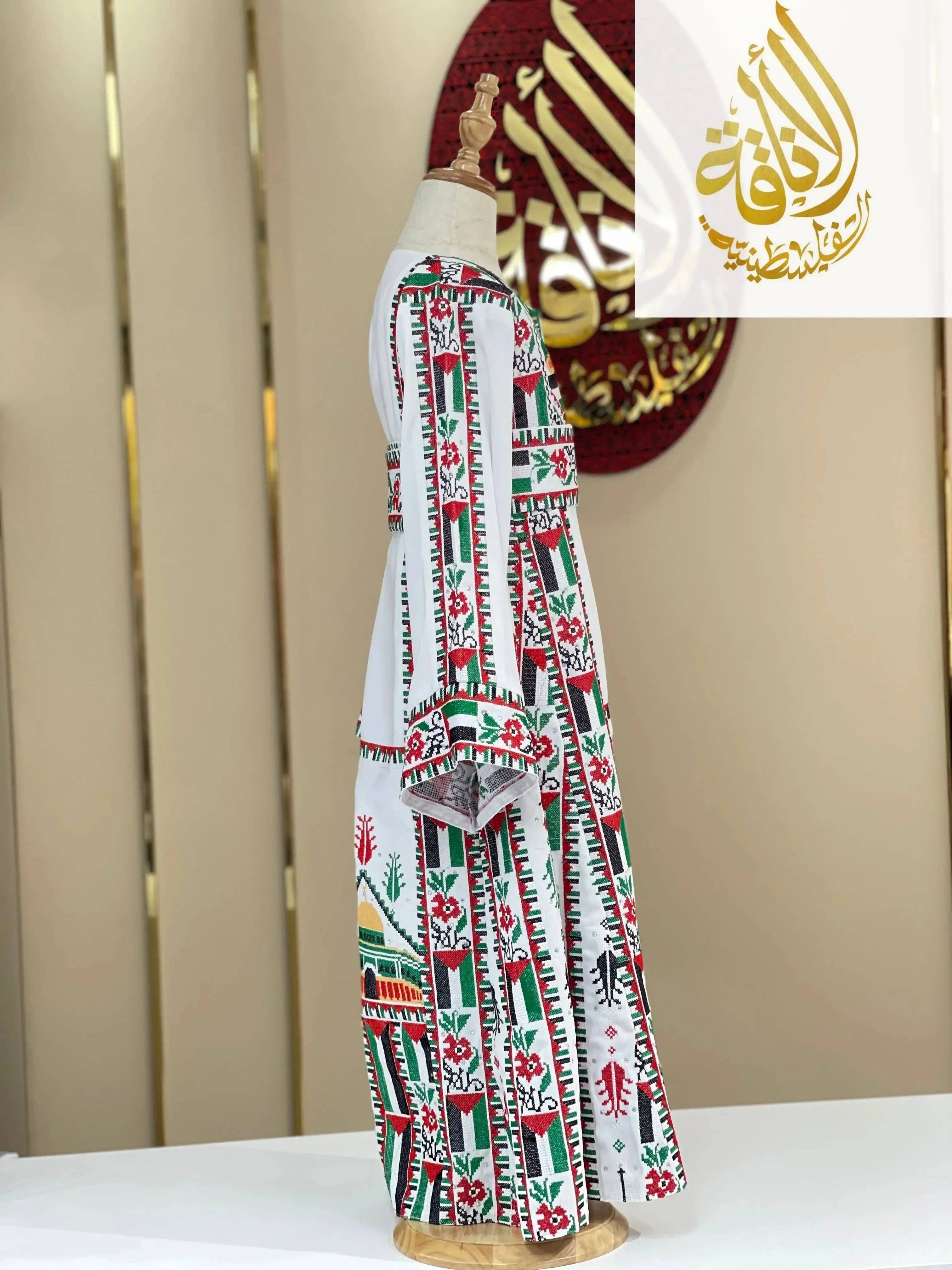 Palestinian Elegance - Wholesale  - Kids Palestinian & Proud Embroidered Thoub - Celebrate Heritage with Style4