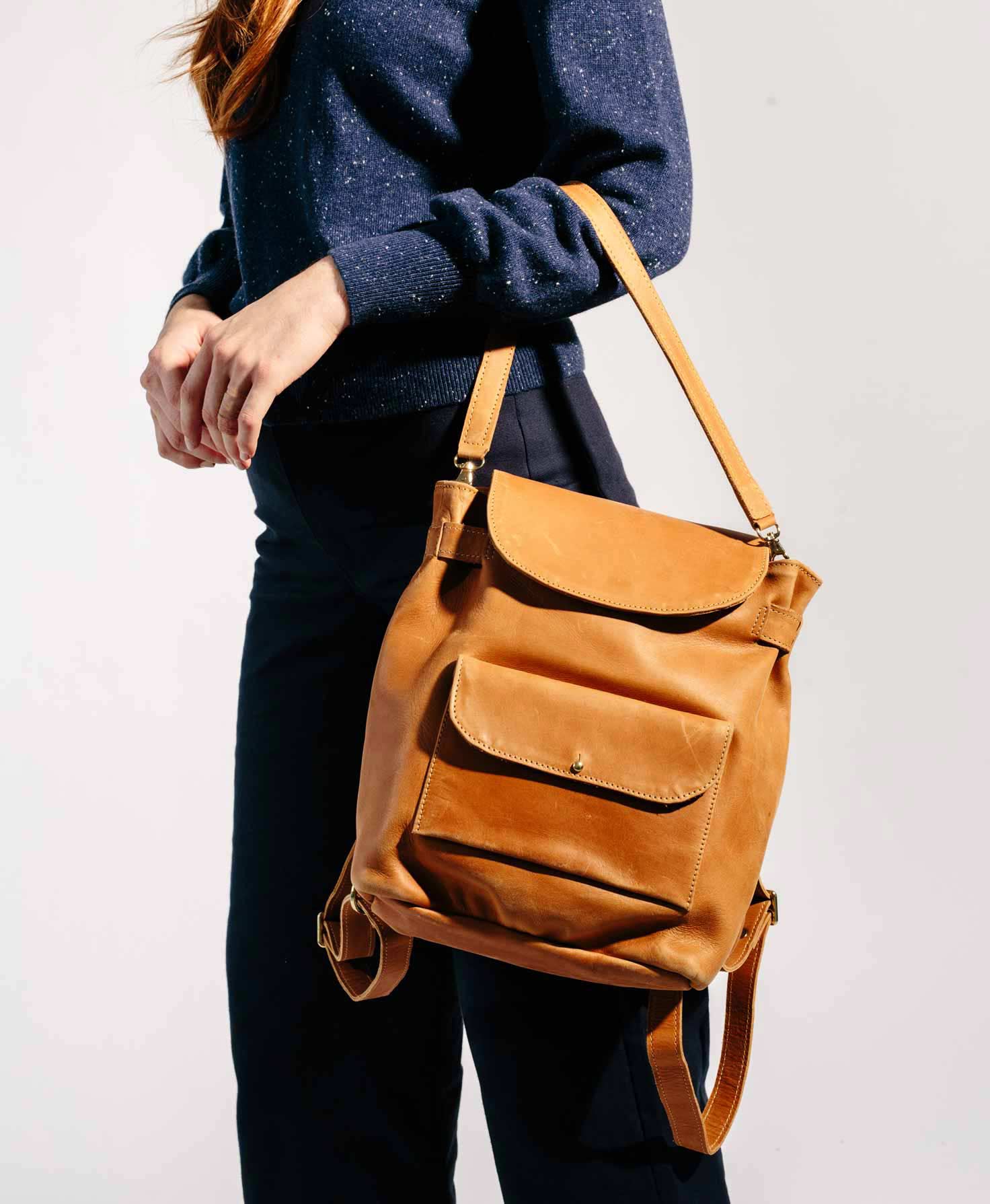 Noonday - Wholesale Backpack - Women's - Leather 'Homesteader' Convertible Backpack4
