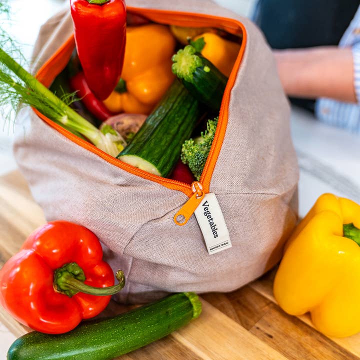 Ambrosia Bag - Wholesale Food Storage Wrap/Bag - Reusable Linen Bag for Vegetables |Reusable | Spring Kitchen2