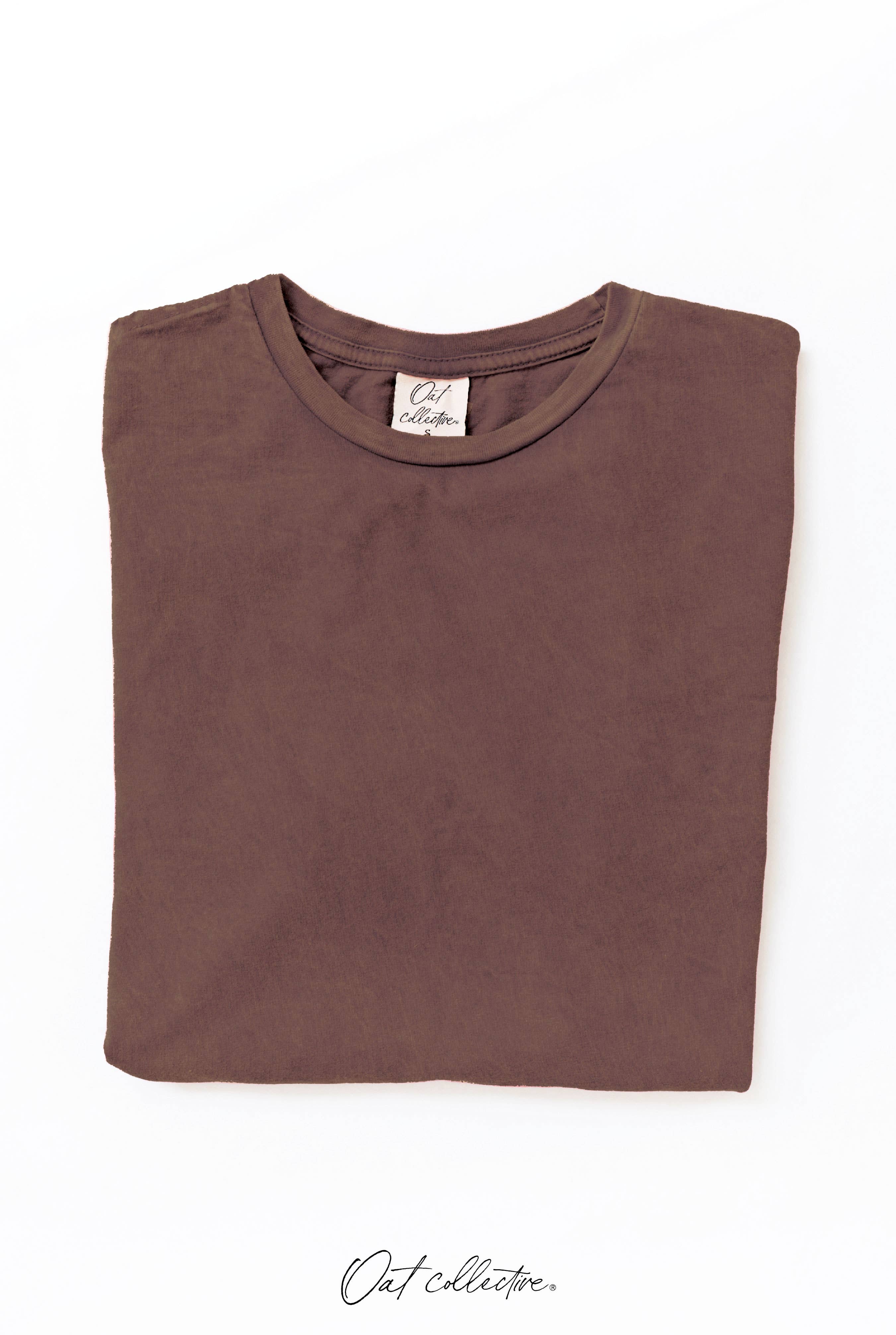 OAT COLLECTIVE – wholesale T-shirt – women's – Basic Blank Mineral Washed Graphic Tee14