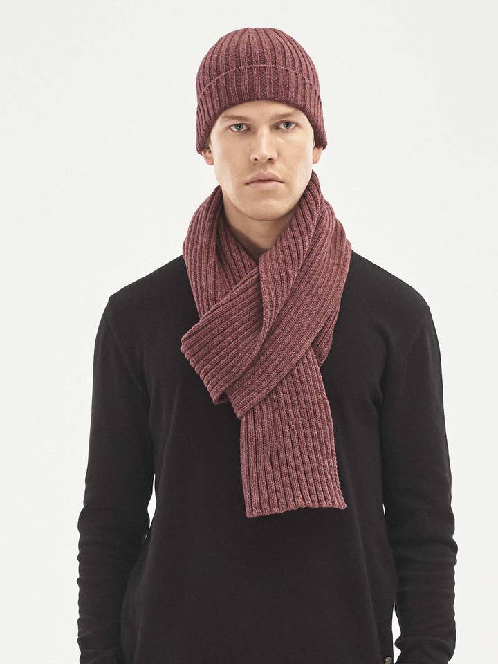 Strick-Beanie aus Bio-Merinowolle und Bio-Baumwolle for wholesale by ORGANICATION