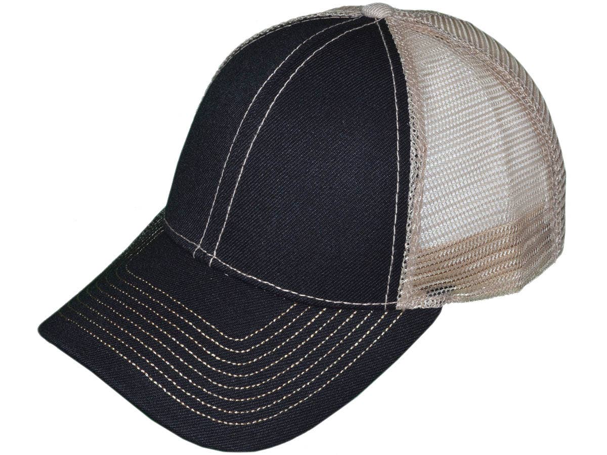 Buck Wholesale – Engroshandel Trucker hat - Unisex – Kontrastsyning Trucker Hatte - BK Caps Structured 6 Panel12