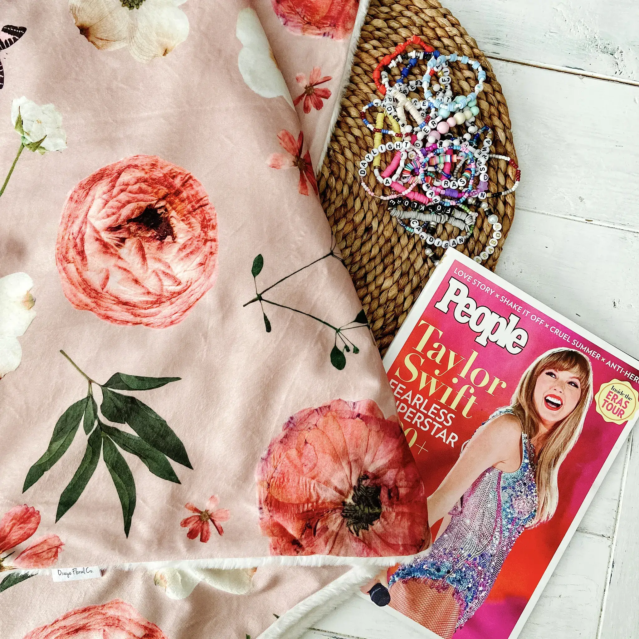 Oxeye Floral Co. - Wholesale Throw Blanket - Love Story Throw Blanket2