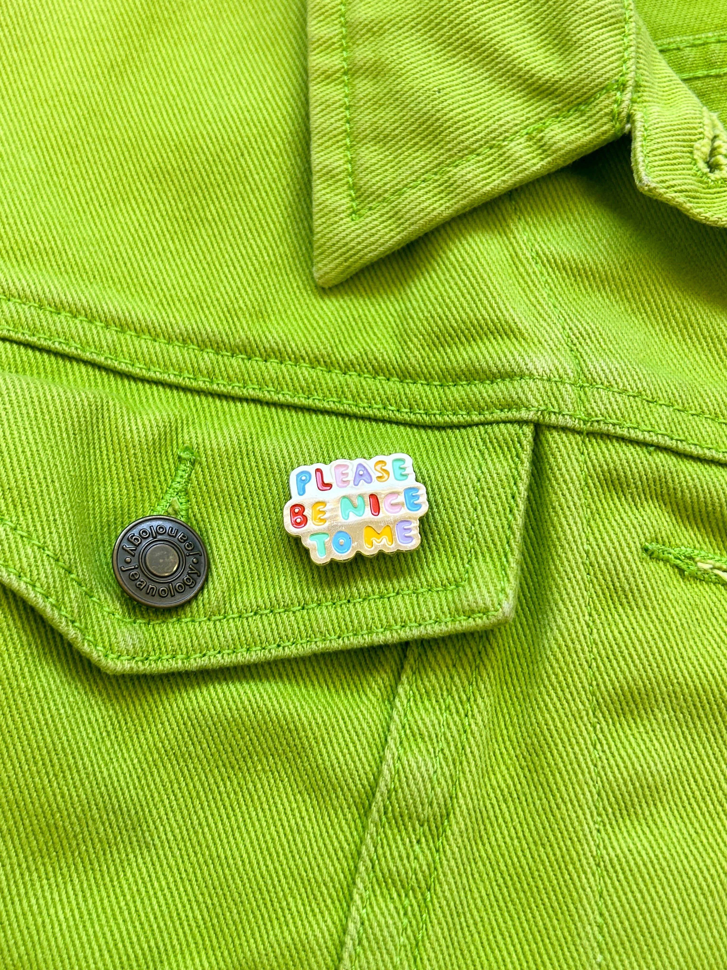 The Peach Fuzz - Wholesale Lapel Pin/Button - Please Be Nice To Me Enamel Pin7