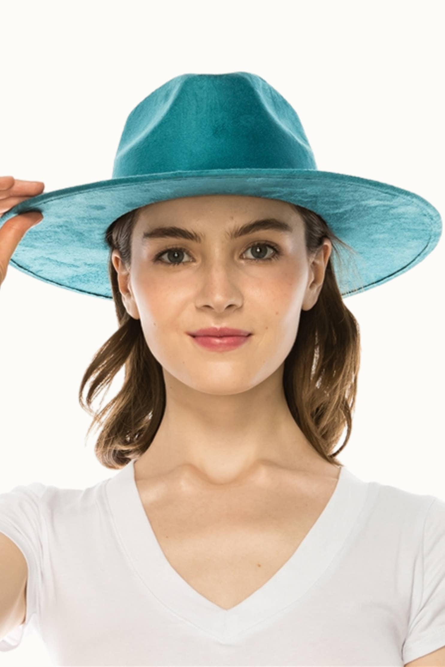 Olive & Pique – wholesale Fedora – Women’s – Vegan Suede Rancher Hat 3.5" Brim, Unisex, OSFM13