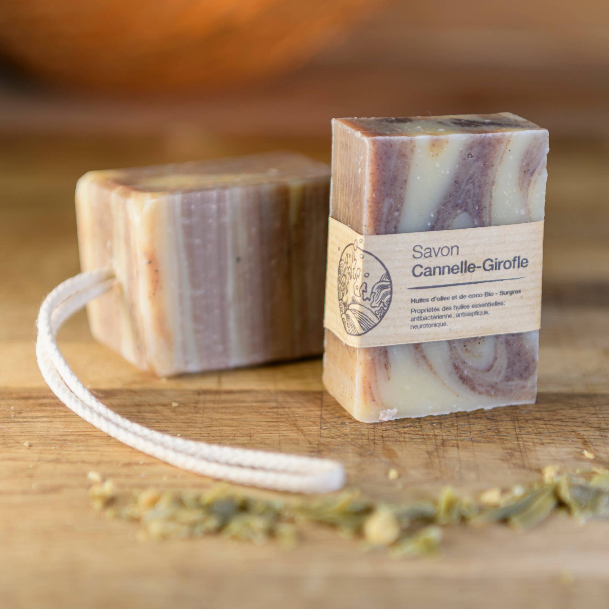 Savonnerie de la Buèges - Vente Pains de savon - Savon Cannelle2