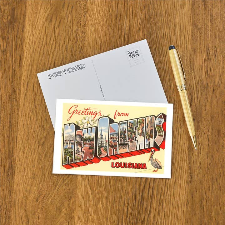 Found Image Press - Wholesale Postcard - Postcard LU-39 Greetings from New Orleans1